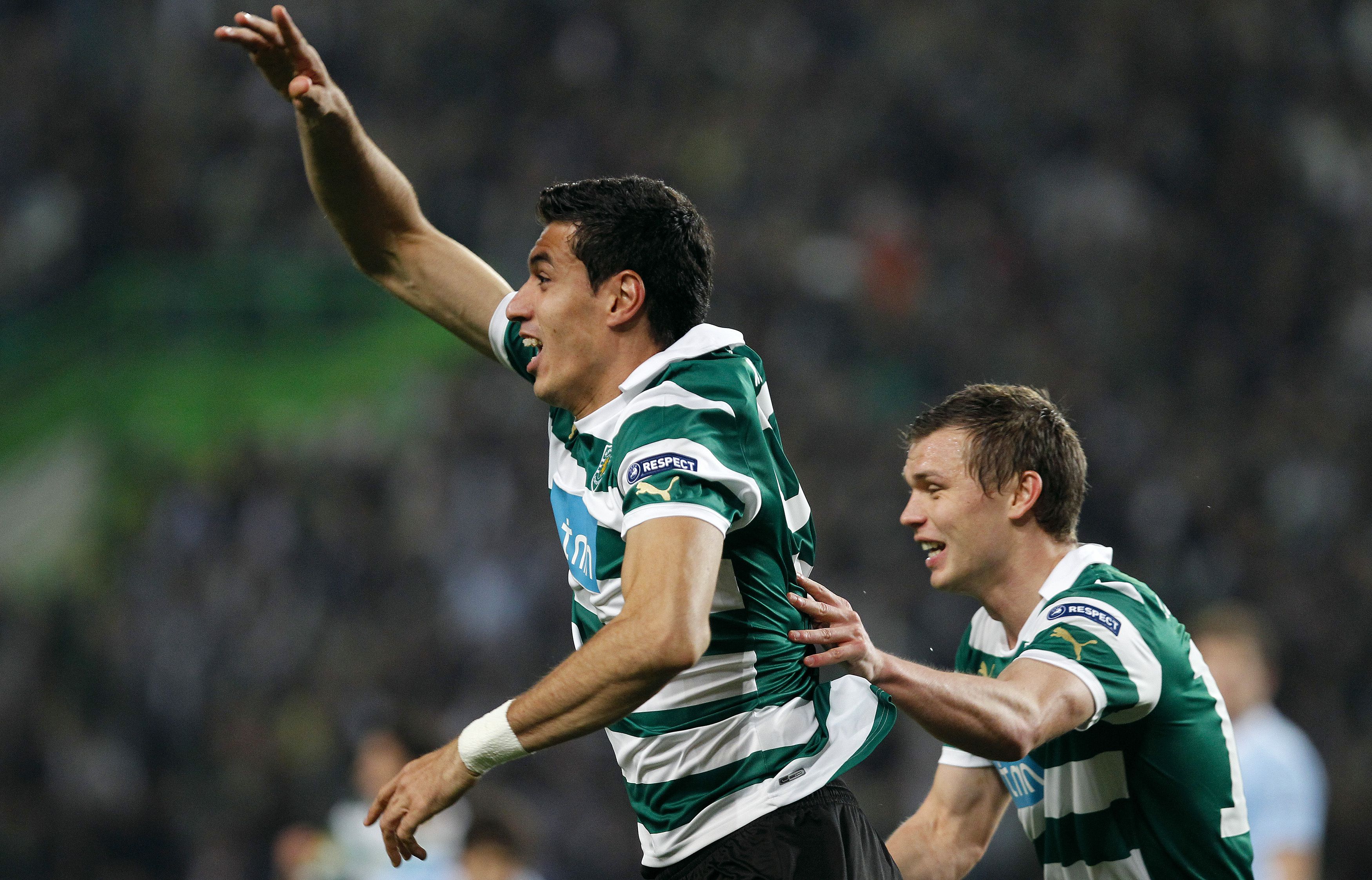 Sporting 1-0 Manchester City, 8 de março de 2012. Calcanhar inesquecível de Xandão embalou leões para a segunda mão, em que Patrício negou um golo a Joe Hart no último minuto e selou passagem histórica dos leões - Foto: A BOLA