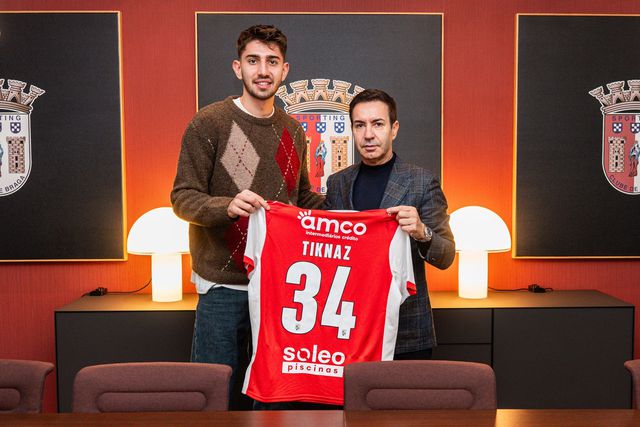 Tiknaz vai usar o número 34. Foto: SC Braga