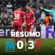 Liverpool ousa ganhar asas, mas o Marselha pouco fez pela vitória (resumo)