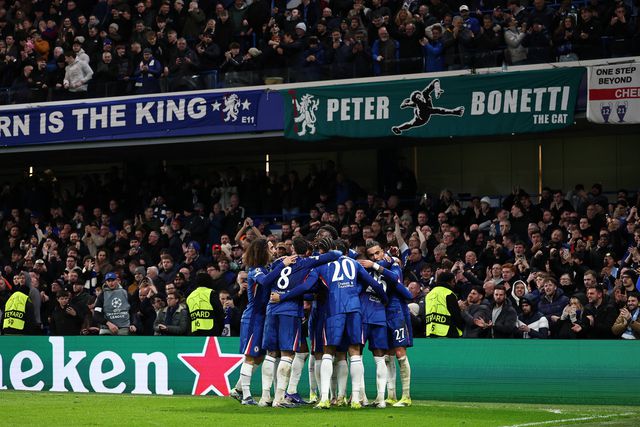 Festejos do Chelsea frente ao Pafos