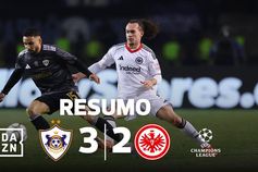 Qarabag elimina Eintrach com golo no último minuto (resumo)