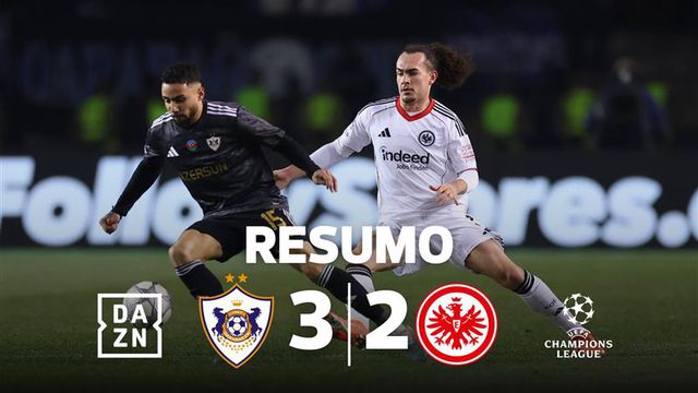 Qarabag elimina Eintrach com golo no último minuto (resumo)