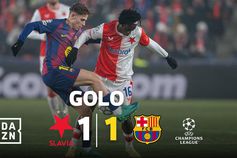 Tudo bem feito no ataque do Barcelona e Fermín empata em Praga