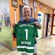 Zico com camisola do Sporting em homenagem ao... pai