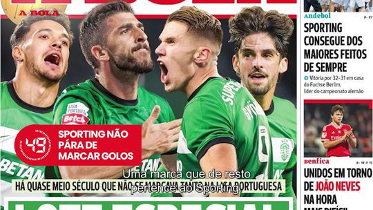 A BOLA em 59 segundos: uma marca especial no Sporting e Champions de azul