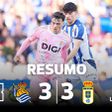 Gonçalo Guedes assiste no empate da Real Sociedad (resumo)