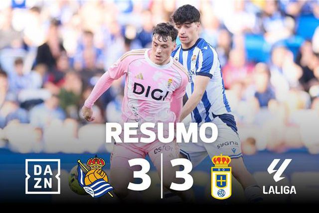 Gonçalo Guedes assiste no empate da Real Sociedad (resumo)
