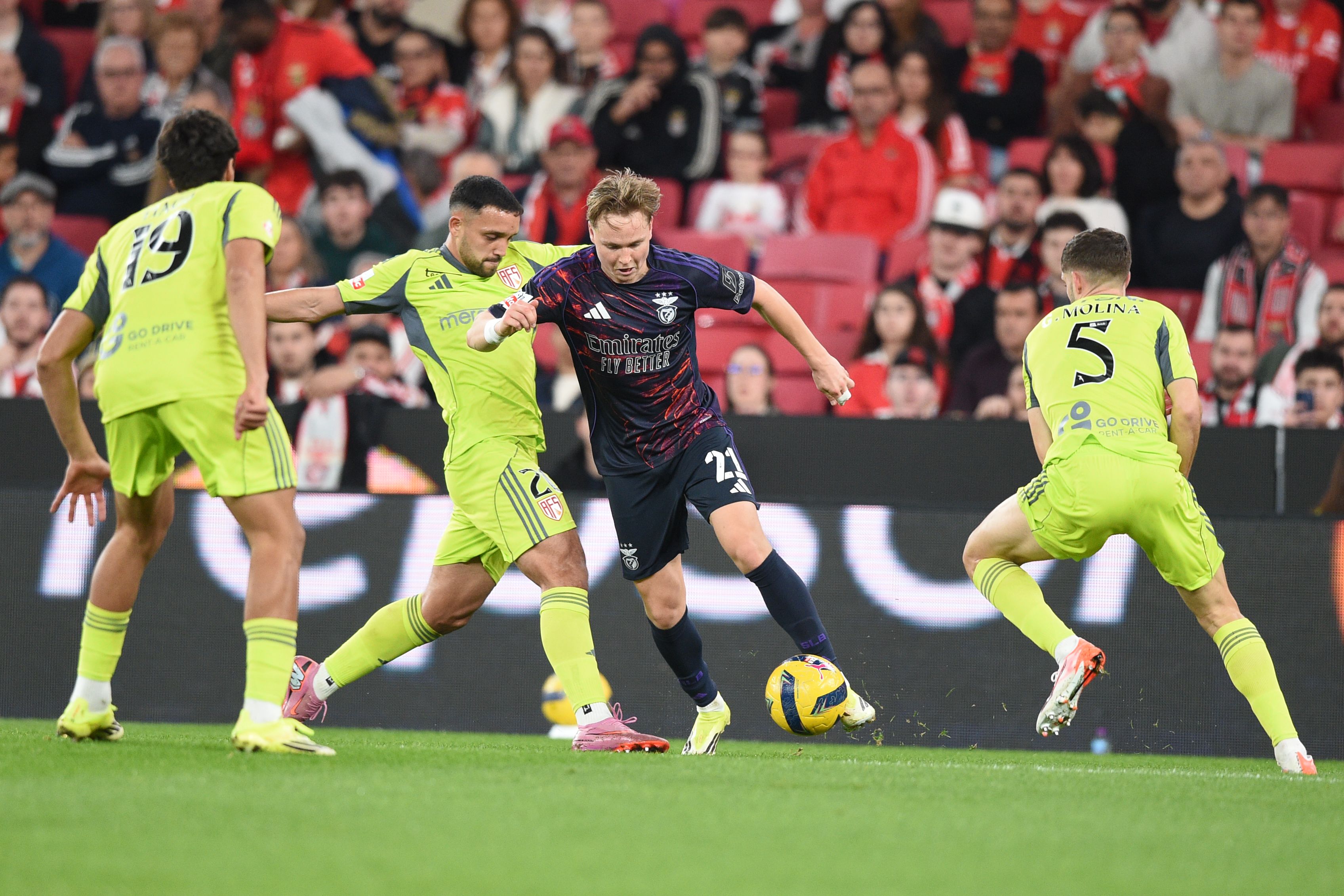 Andreas Schjelderup foi o grande dinamizador do ataque das águias´- FOTO: Sérgio Miguel Santos