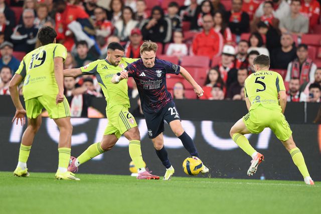 Andreas Schjelderup foi o grande dinamizador do ataque das águias´- FOTO: Sérgio Miguel Santos