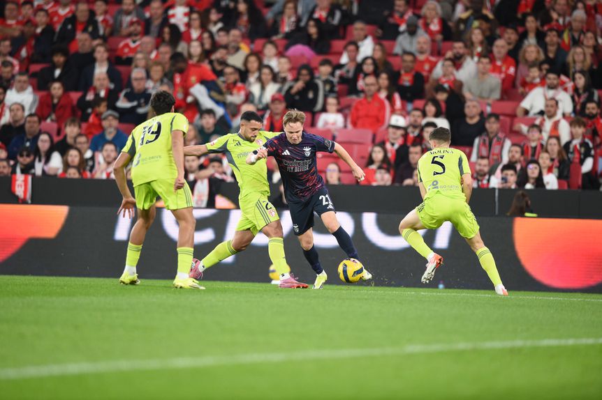 Andreas Schjelderup foi o grande dinamizador do ataque das águias´- FOTO: Sérgio Miguel Santos