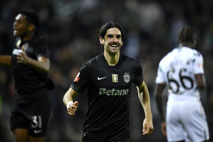Francisco Trincão celebra golo no Moreirense-Sporting - Foto: Miguel Lemos/Kapta+