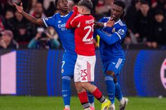 Vinícius Jr. e Prestianni, avançados de Real Madrid e Benfica (foto: Imago)