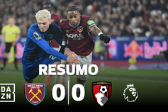 West Ham e Bournemouth não quiseram nada com os golos... (resumo)