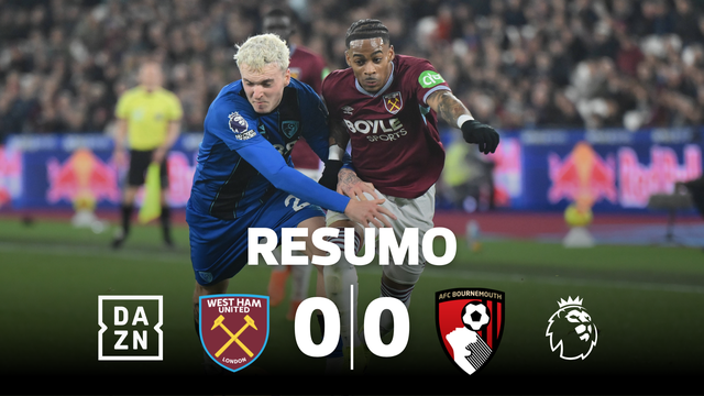 West Ham e Bournemouth não quiseram nada com os golos... (resumo)
