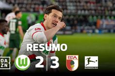 Golo português na vitória do Augsburgo nos descontos (resumo)