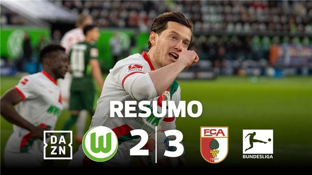 Golo português na vitória do Augsburgo nos descontos (resumo)