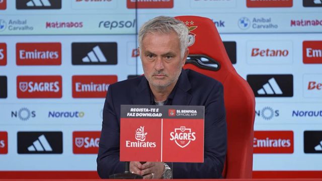 Mourinho e a semana do Benfica: «Tem sido difícil para todos»