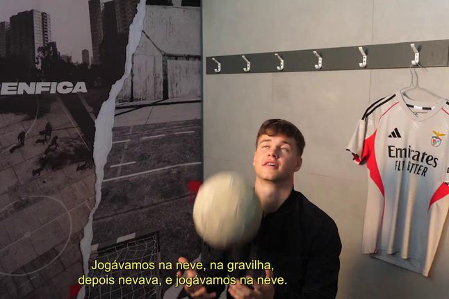 Dahl recorda infância a jogar na neve