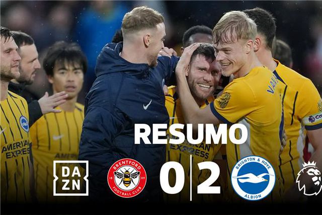 Vitória tranquila do Brighton marcada por recorde (resumo)