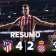 Atlético Madrid volta a sorrir, Espanhol em queda livre (resumo)