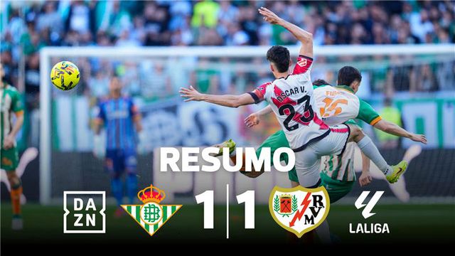 Betis escorrega na aproximação a lugares europeus (resumo)