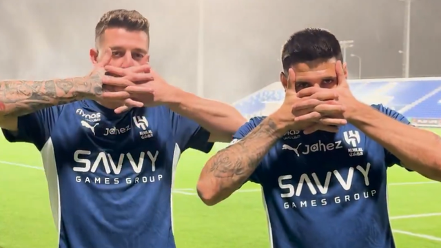 Celebração de Gyokeres chegou ao Al Hilal de Jorge Jesus (vídeo)