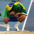 Almir dos Santos festejou, mas ficou sem medalha