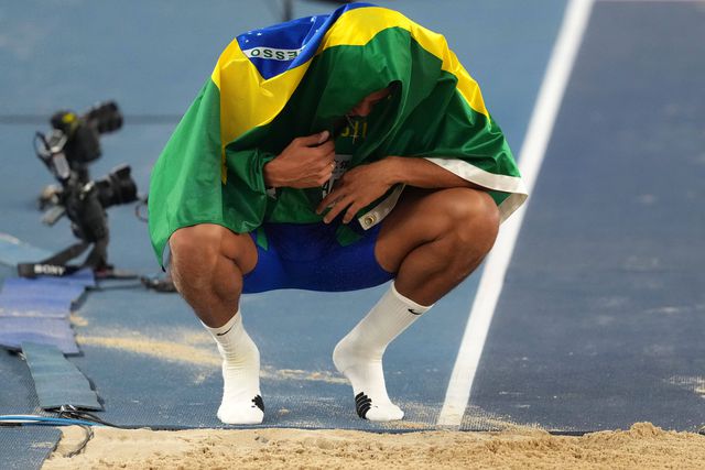 Almir dos Santos festejou, mas ficou sem medalha
