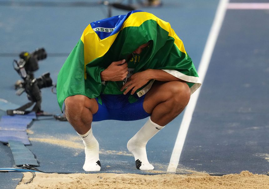 Almir dos Santos festejou, mas ficou sem medalha