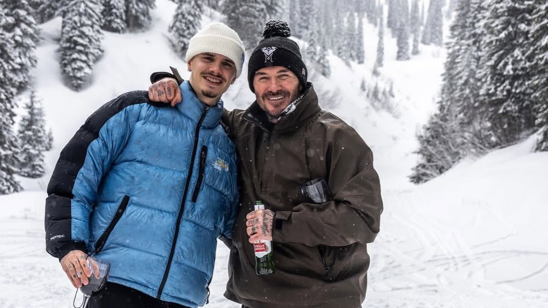 David Beckham fez férias na neve no Canadá - foto: Instagram/David Beckham