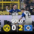 Fábio Vieira rasga a defesa do Dortmund e o Hamburgo está a vencer por dois