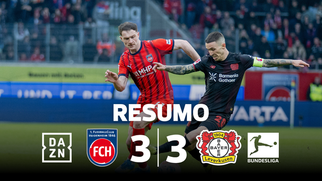 Grimaldo bisa em assistências, mas Leverkusen é travado em Heidenheim (resumo)