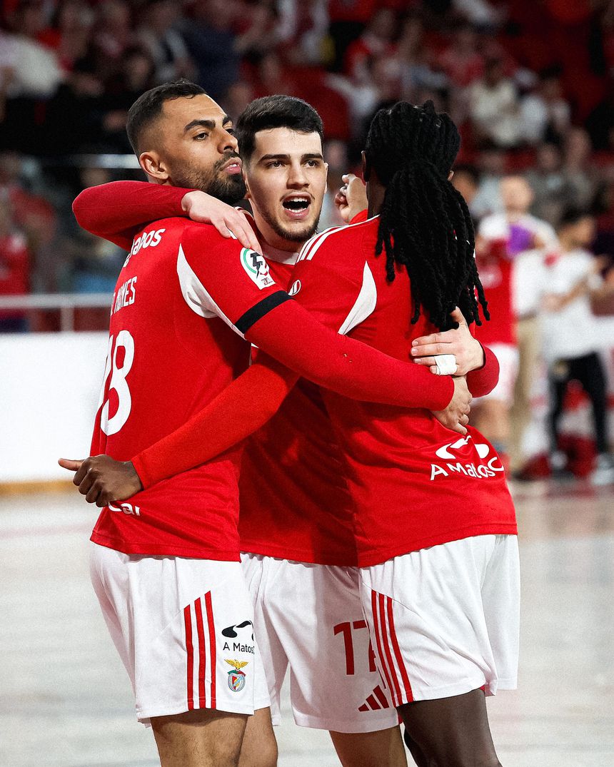 Diego Nunes fez um dos golos na tarde. Foto: SL Benfica