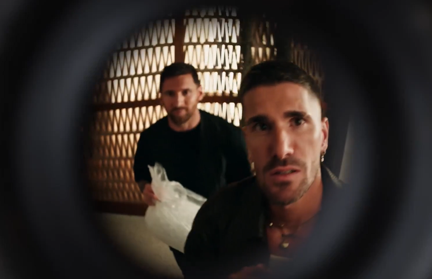 Messi e Rodrigo de Paulo no videoclip