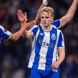 Jogadores do FC Porto a festejar o 2-0 ao Estugarda na Europa