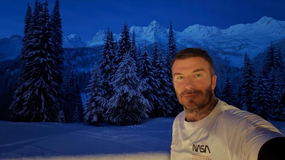 David Beckham fez férias na neve no Canadá - foto: Instagram/David Beckham