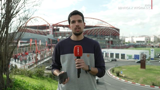 Desde o Estádio da Luz: os dados estão lançados para o Benfica-V. Guimarães