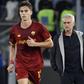 Calafiori e Mourinho na Roma