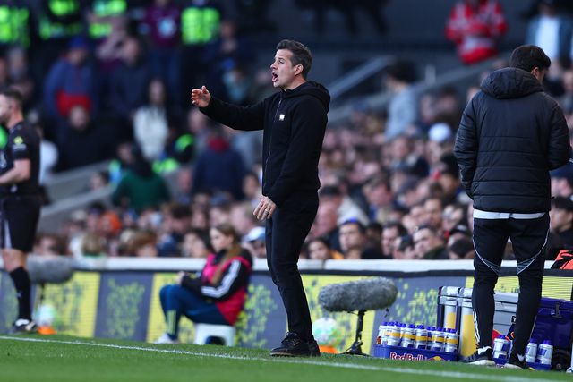 Marco Silva, treinador do Fulham, a dar indicações para o relvado