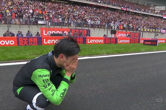 Vídeo: emoção de Guanyu Zhou e honras da FIA no seu primeiro GP em casa