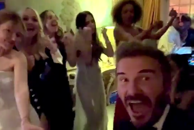 David Beckham mostra a reunião das Spice Girls