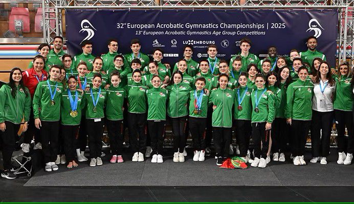 Portugal ganha pela primeira vez Europeu de ginástica acrobática