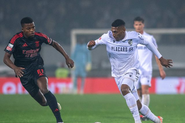 Florentino e Gustavo Silva no recente V. Guimarães-Benfica