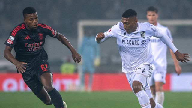 Florentino e Gustavo Silva no recente V. Guimarães-Benfica