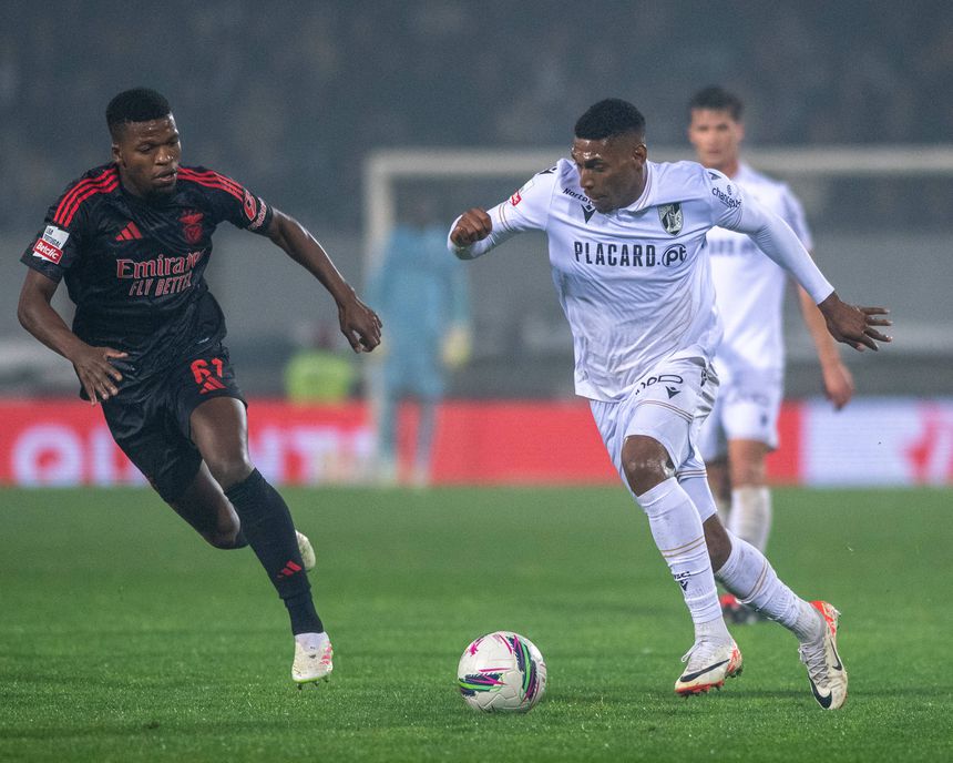 Florentino e Gustavo Silva no recente V. Guimarães-Benfica