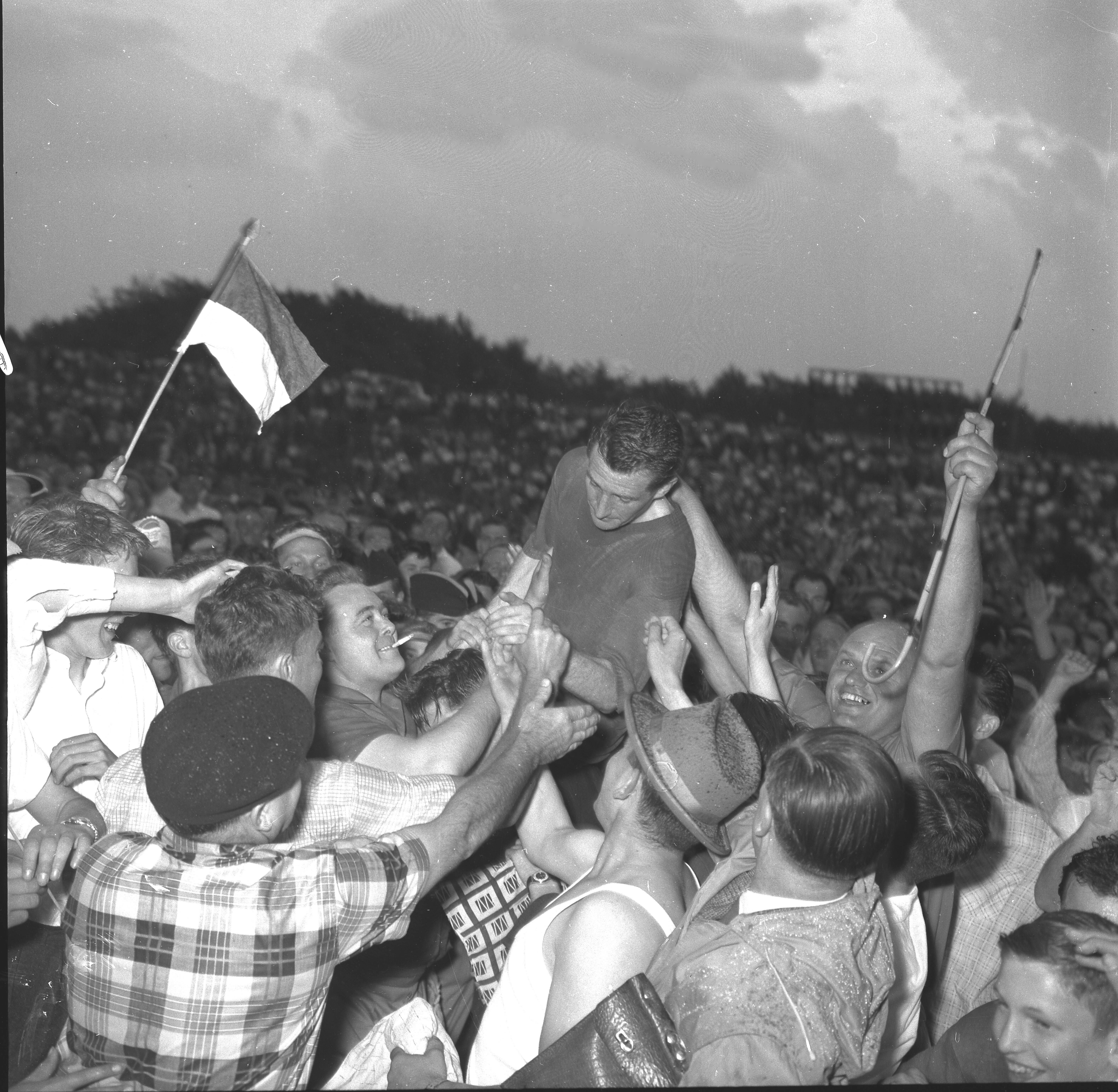 O Racing Club Paris ficou no 3.º lugar do campeonato francês em 1959/60, apesar de ter uma das épocas mais goleadoras dos campeonatos europeus, com 118 golos marcados (IMAGO)