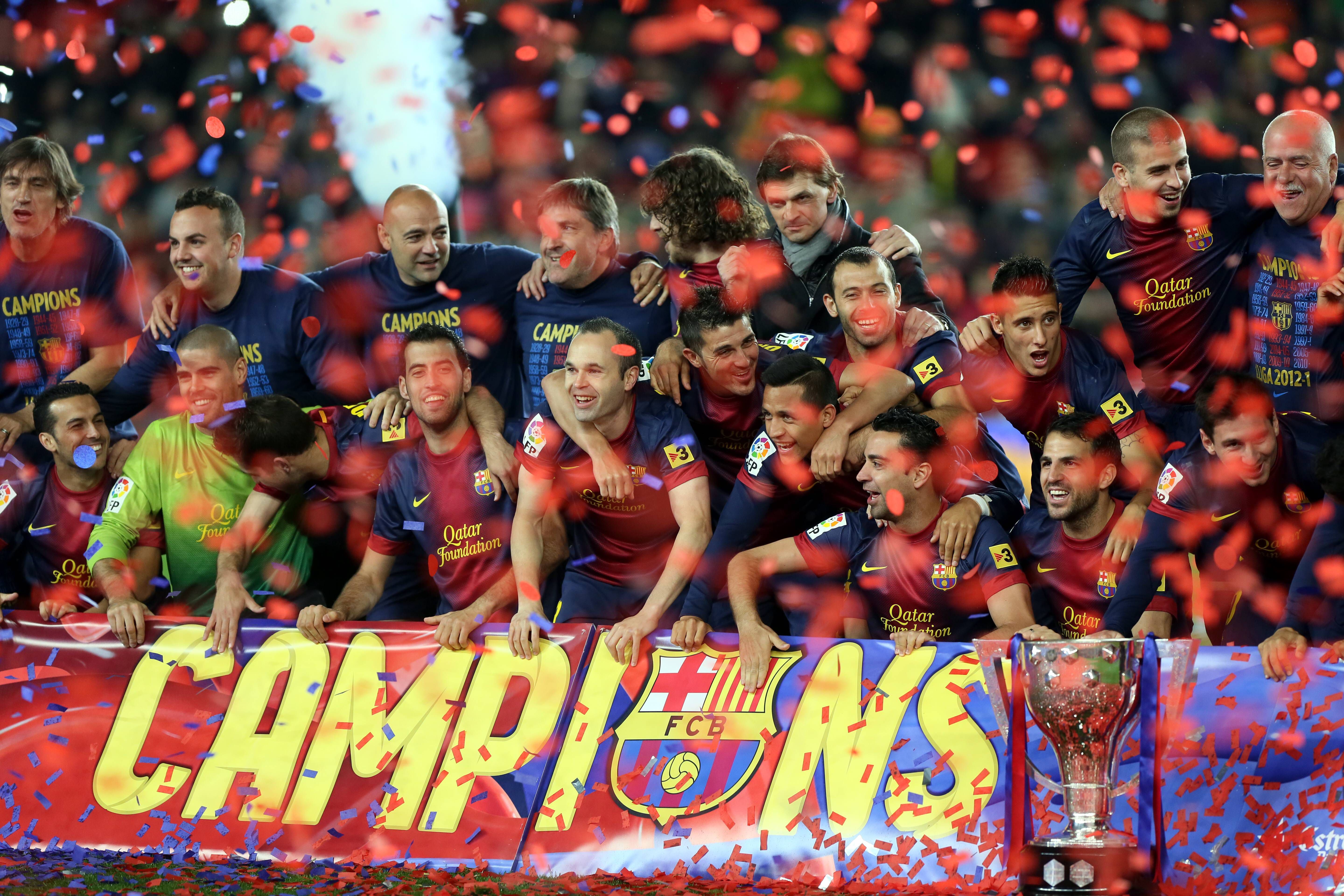 Na época seguinte, com 115 golos marcados, o Barcelona foi campeão da LaLiga (IMAGO)