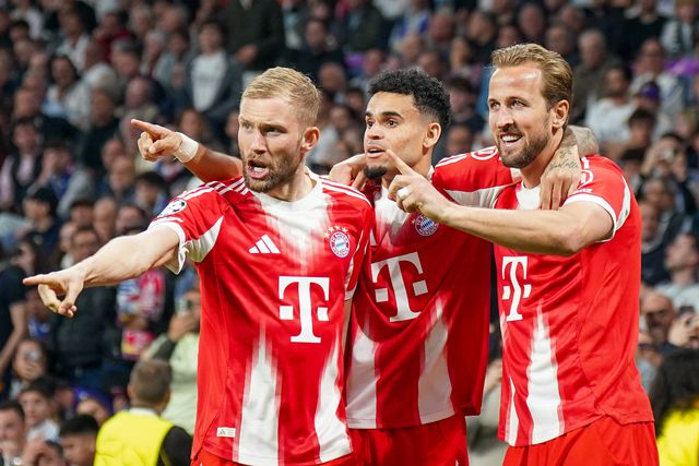 Konrad Laimer, Luis Díaz e Harry Kane (IMAGO)