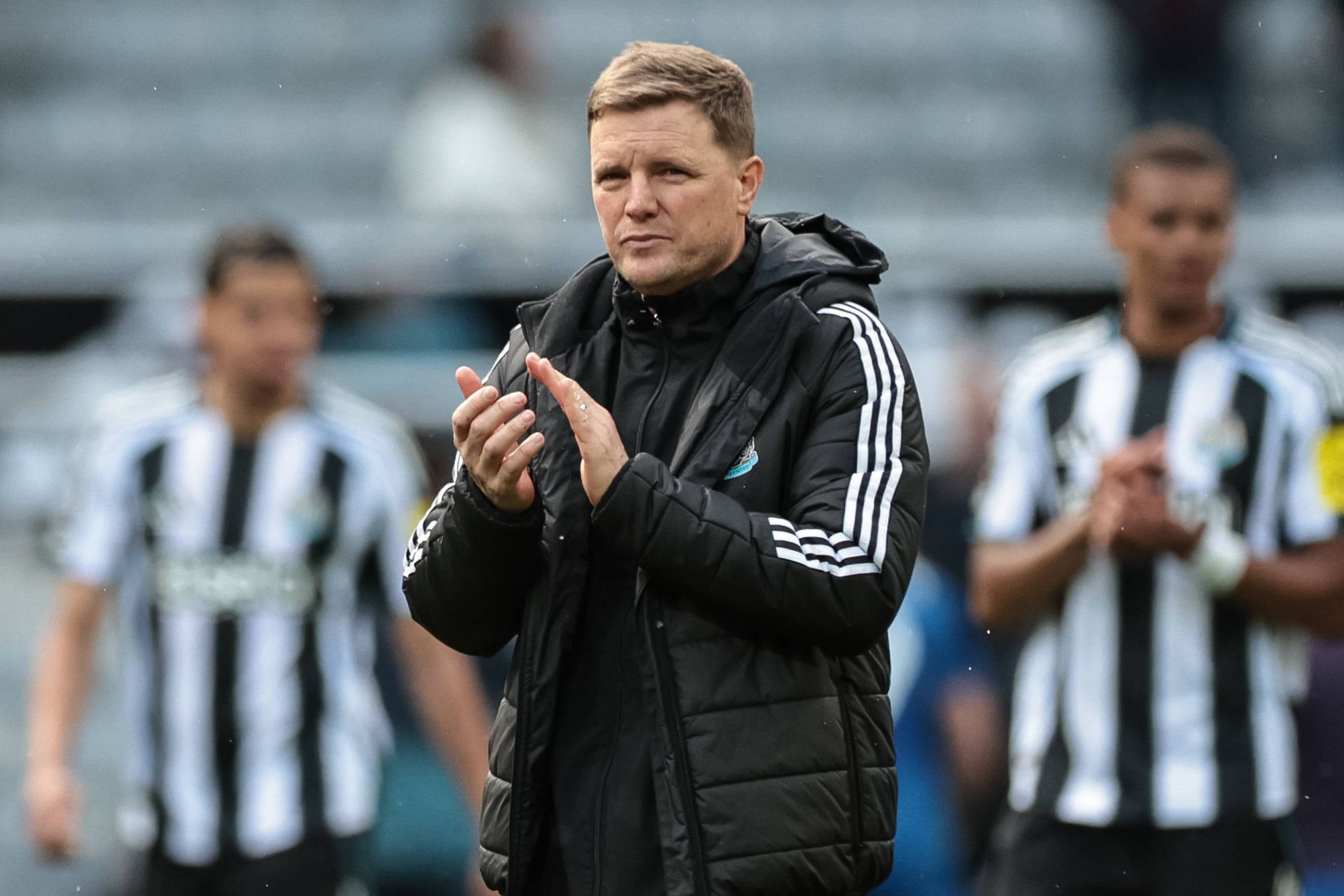 Eddie Howe a agradecer o apoio dos adeptos do Newcastle