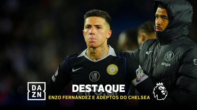 Capitão Enzo ficou sozinho a encarar os adeptos do Chelsea